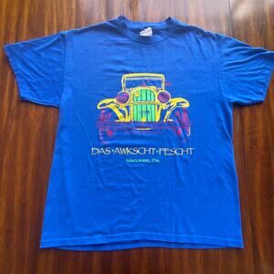 Vintage 1998 Das Awkscht Fescht Macungie Pennsylvania Memorial Tee Size Large